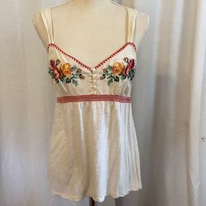 Free People Embroidered Camisole